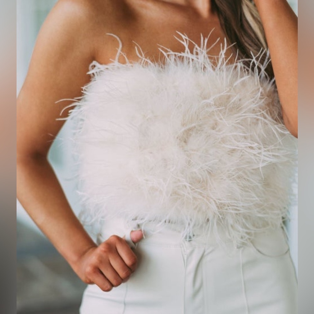 Feather Tube Crop Top